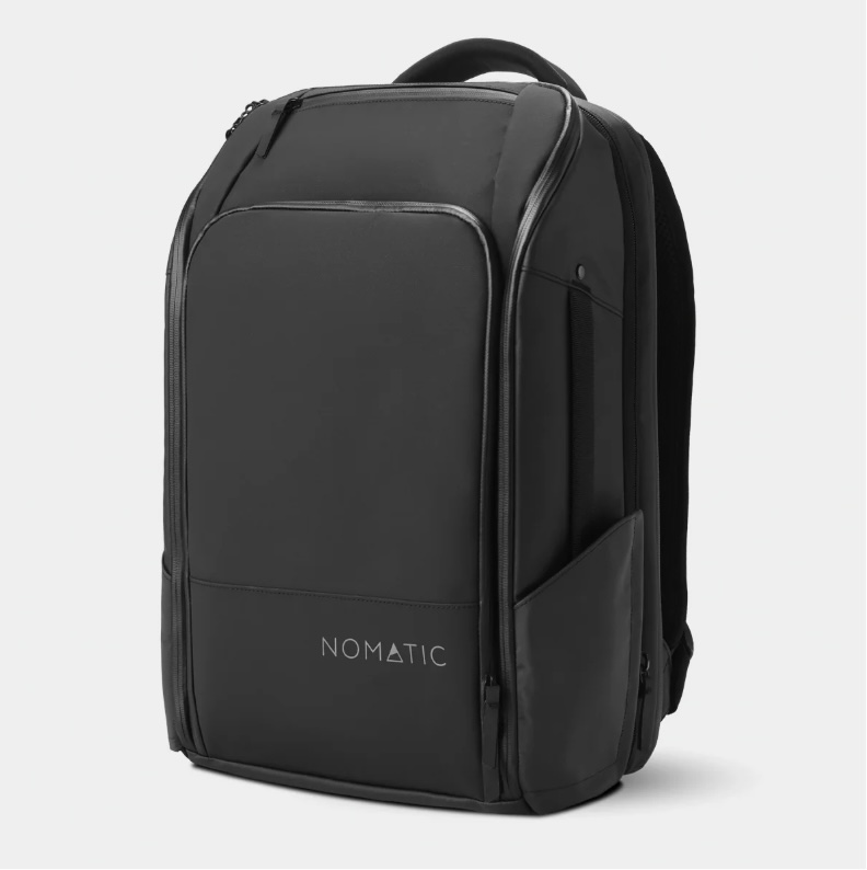 Nomatic × Redwood backpack, closed
